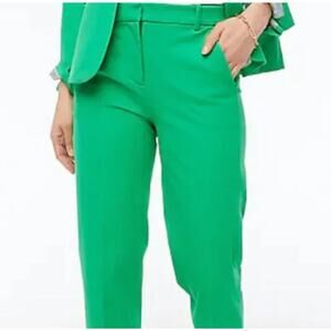 NWT J.Crew Factory Womens Green Tall Kallie Straight-Leg Pants Size 8T BO901